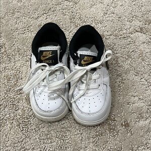 Nike Air Force 1 Lv8 White and Black Sneakers